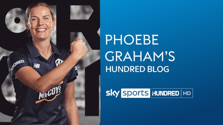 The Hundred'ın 2022 sezonu için Manchester Originals'a katılan Phoebe Graham, turnuva boyunca Sky Sports için blog yazacak (Resim: ECB)