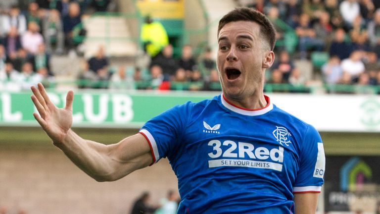 Tom Lawrence celebrates putting Rangers back in front
