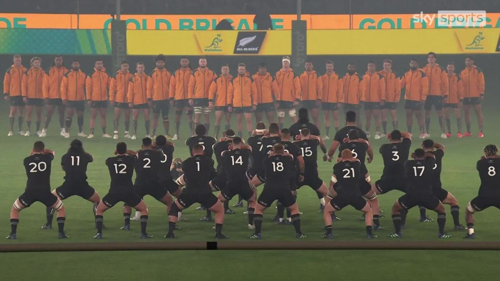 Australia advance on the All Blacks Haka! | Rugby Union News | Sky Sports