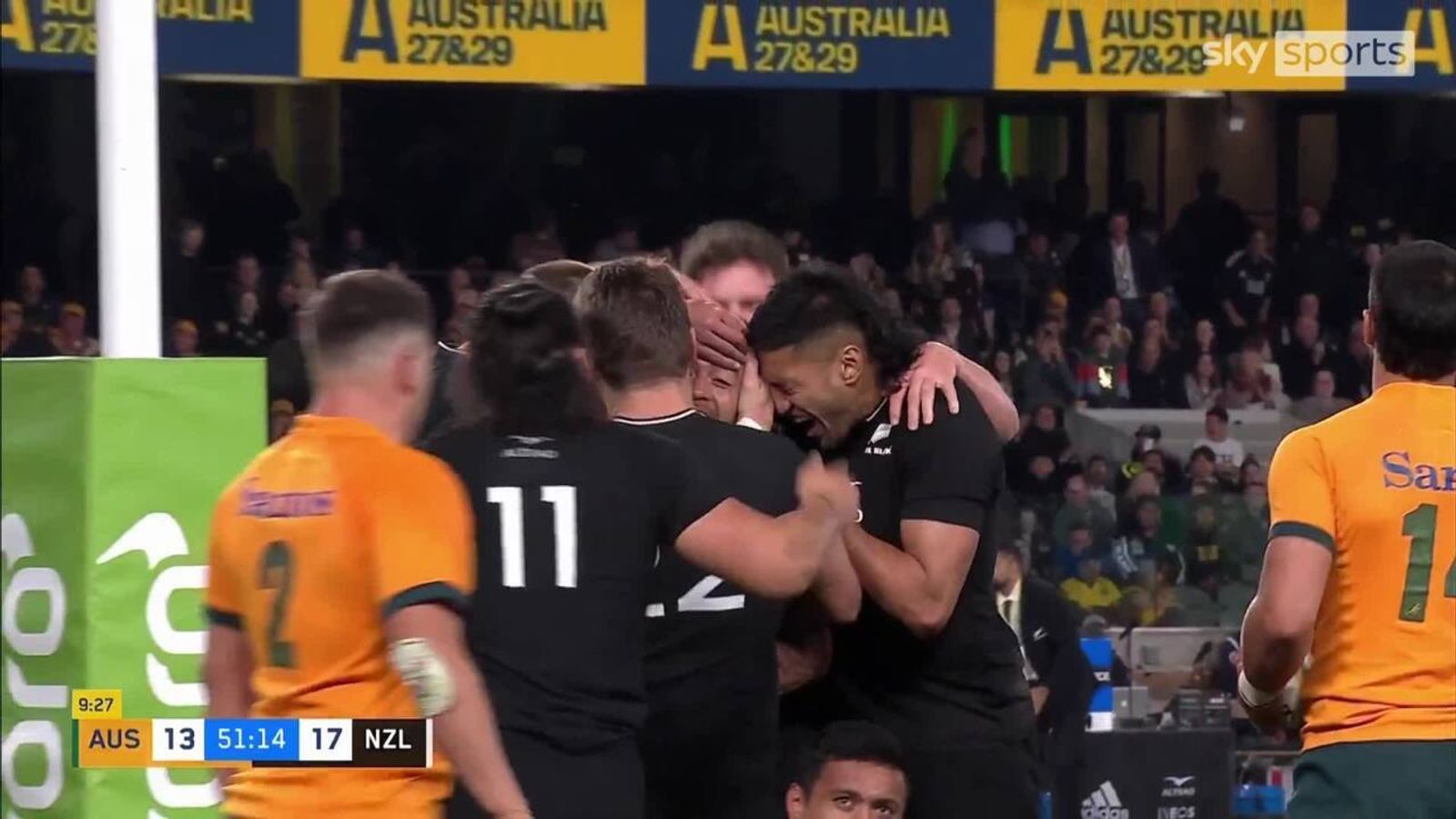 Morunga Rugby Richie Mo'unga powers over for All Blacks | Rugby Union News | Sky Sports