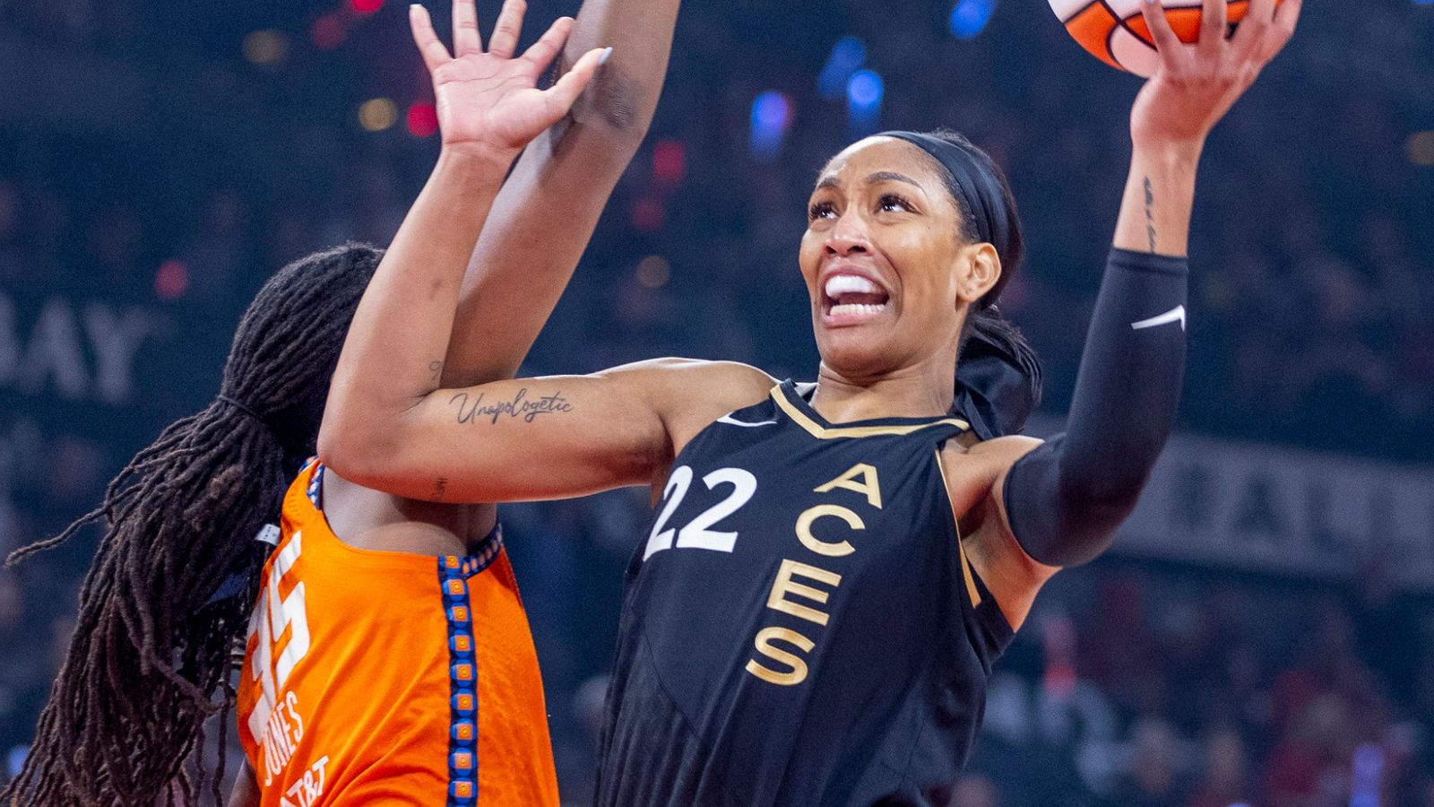 Las Vegas Aces 67-64 Connecticut Sun: A'ja Wilson inspires hosts to win in  Game 1 of WNBA finals, NBA News