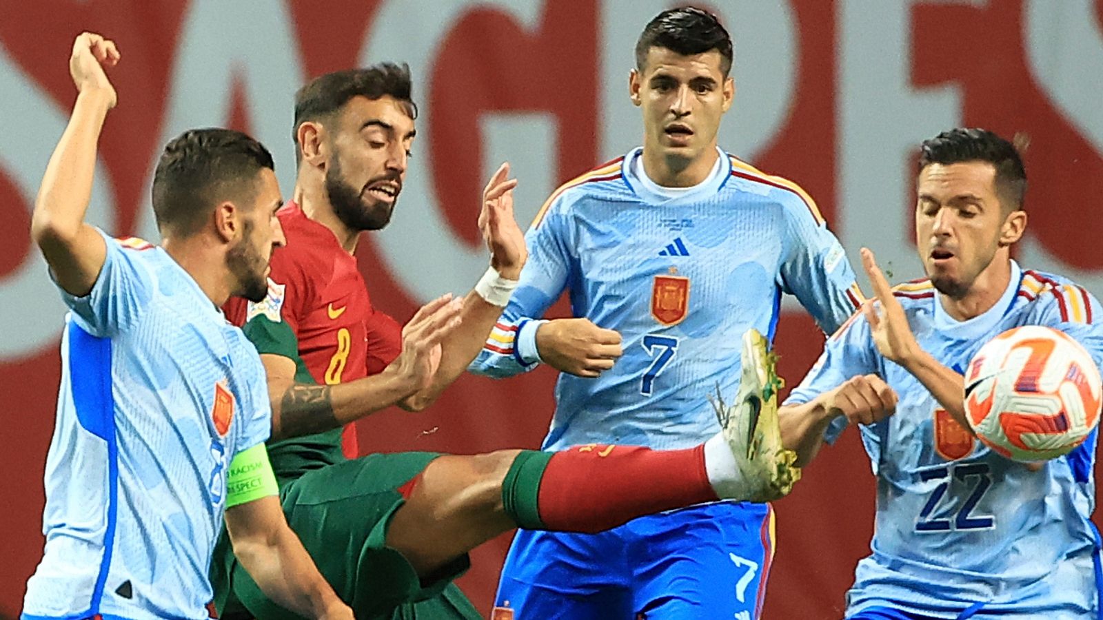 Nations League-sammendrag: Alvaro Morata slår sent til for å sende Spania videre til finalen på bekostning av tidligere fiender Portugal |  Fotballnyheter