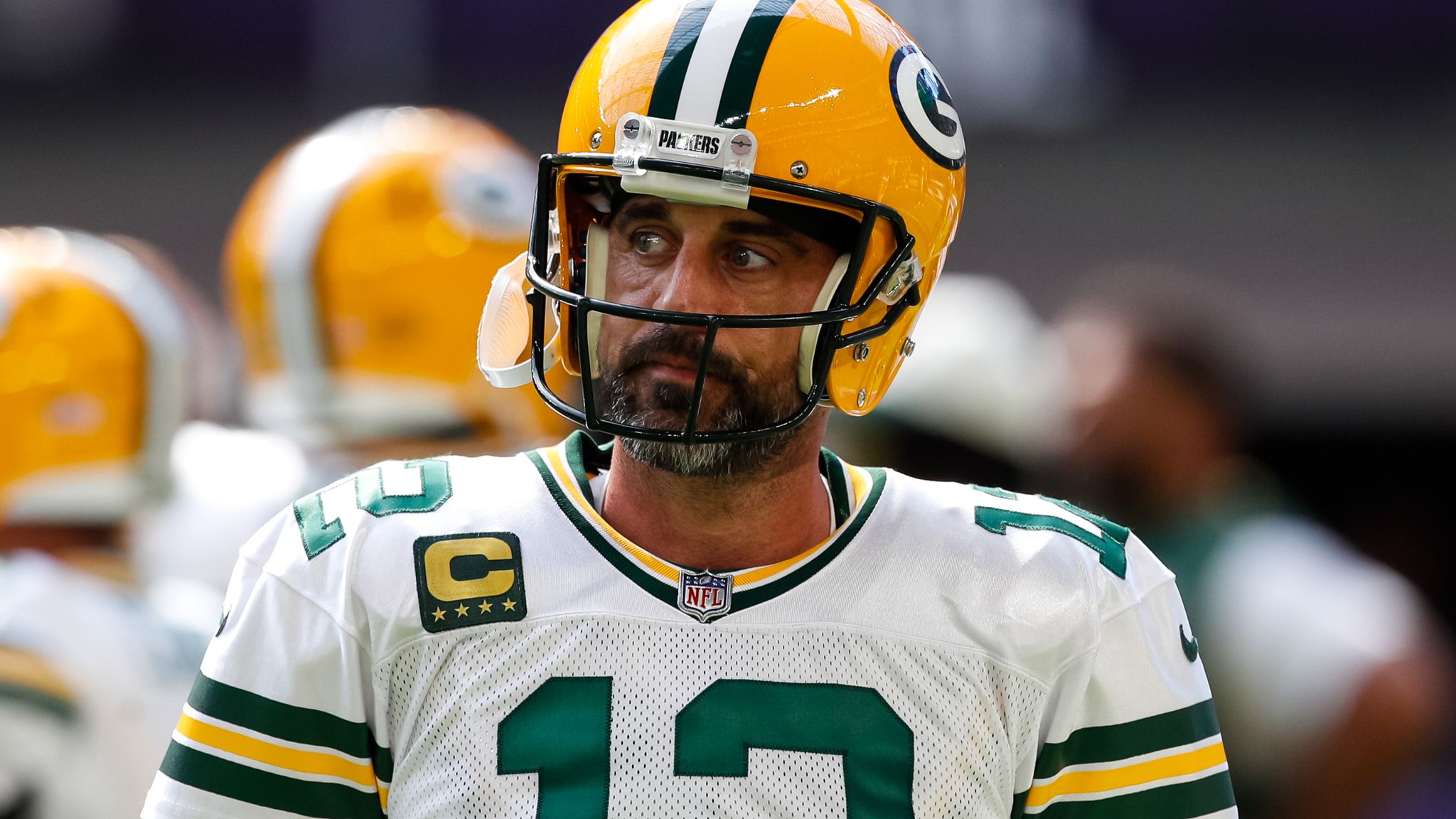 Aaron Rodgers discusses changing his NFL uniform number as he