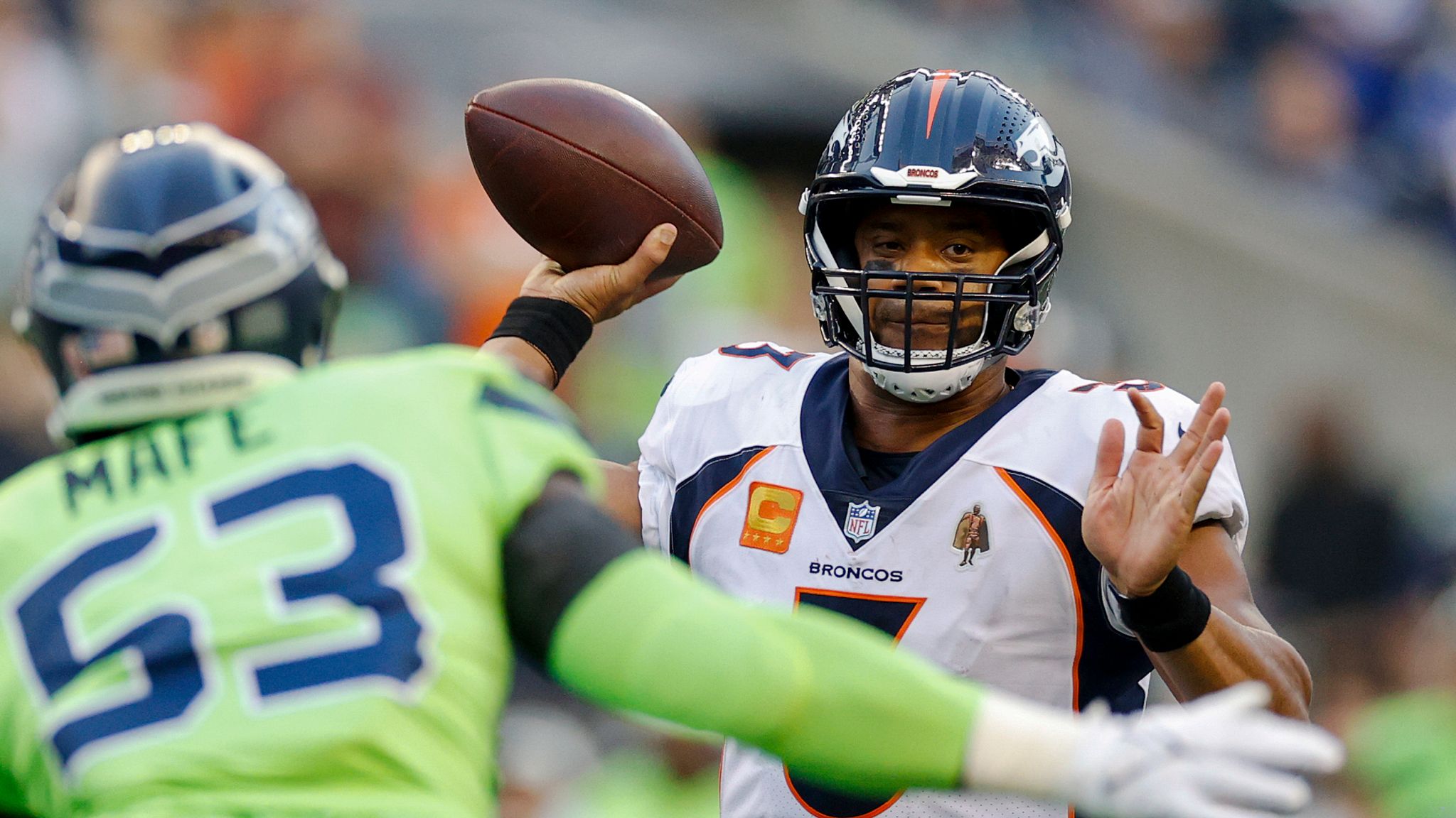 Denver Broncos 16-17 Seattle Seahawks: Russell Wilson booed and beaten on  Seattle return, while Jamal Adams suffers serious injury, NFL News