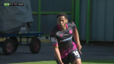 Nombe pounces on mistake to give Exeter the lead