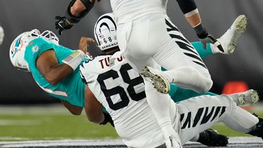 Dolphins' Tagovailoa taken to hospital after head injury