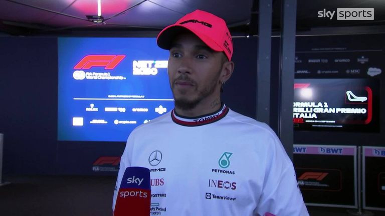 Mercedes' Lewis Hamilton says he was 'grateful' to finish fifth after starting from the back of the grid at the Italian Grand Prix.