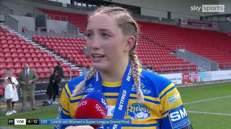 Player of the match Caitlin Beevers says the Women's Super League Grand Final was a 'phenomenal game' for the women's game.