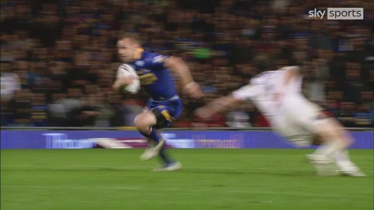 Rob Burrow wrote his name into Grand Final history with his stunning solo try which set Leeds Rhinos on course for victory in 2011.