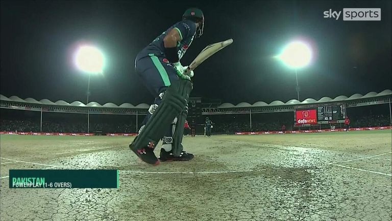 Take a look at Pakistan's Powerplay during the 1st T20 against England. The hosts reached 51-0 after 6 overs.