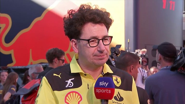 Bos Ferrari Mattia Binotto tidak senang dengan penerapan peraturan Keselamatan Mobil FIA di tahap akhir balapan.