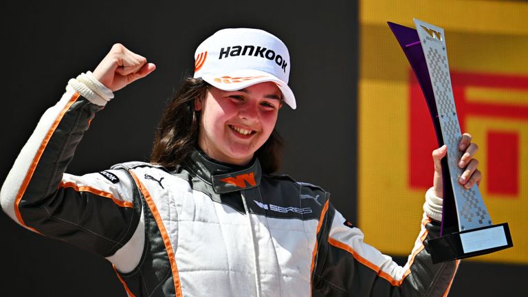 Abbi Pulling is one of four female drivers who will take part in a F3 test