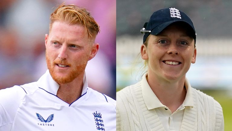Ben Stokes (left) and Heather Knight will be bidding to regain the Ashes at home next summer