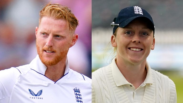 Ben Stokes (izquierda) y Heather Knight intentarán recuperar las cenizas en casa el próximo verano