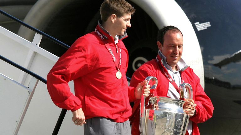Benitez won the Champions League as Liverpool manager in 2005