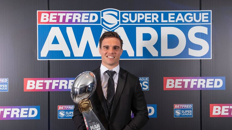 Salford's Brodie Croft wins the Steve Prescott MBE Man of Steel Award for 2022