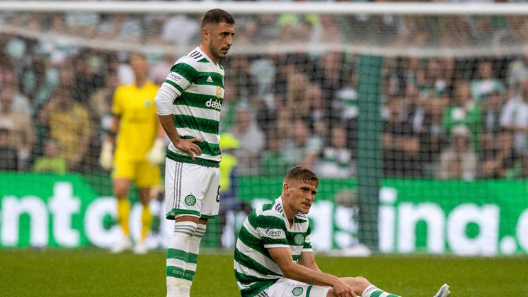 Carl Starfelt will miss Celtic's clash with Real Madrid with a knee injury