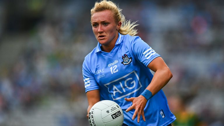 5 September 2021; Carla Rowe of Dublin during the TG4 All-Ireland Ladies Senior Football Championship Final match between Dublin and Meath at Croke Park in Dublin. Photo by E..in Noonan/Sportsfile 
