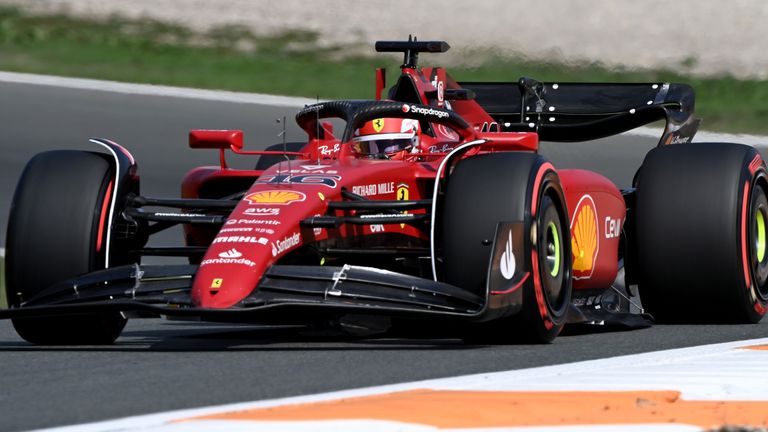 Charles Leclerc takes the lead in his second training session of the day as Verstappen struggles to find pace in his Red Bull