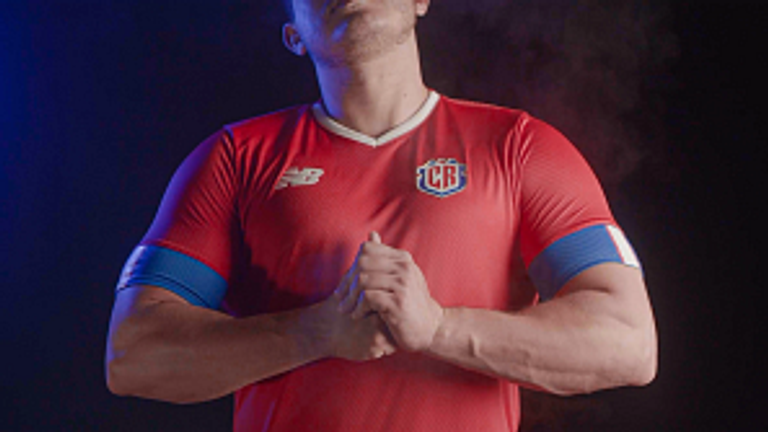Costa Rica's home kit for the 2022 World Cup