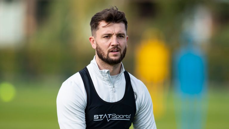 Craig Halkett is back in training but could miss Hearts' clash with Rangers