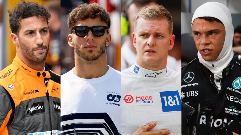 Daniel Ricciardo, Pierre Gasly, Mick Schumacher, Nyck de Vries
