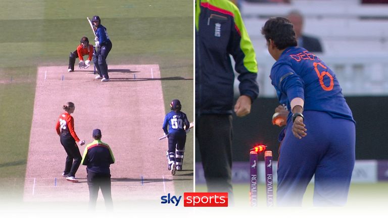 Charlie Dean fakes a mankad for fun after being given out dramatically in the last ODI of the summer between England and India.