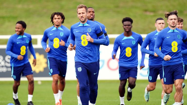England prepare to face Germany at Wembley