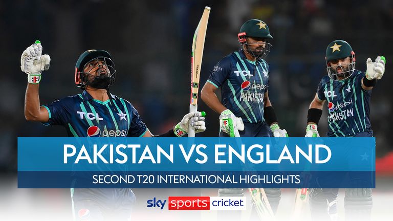 Highlights from the second T20 international between Pakistan and England in Karachi