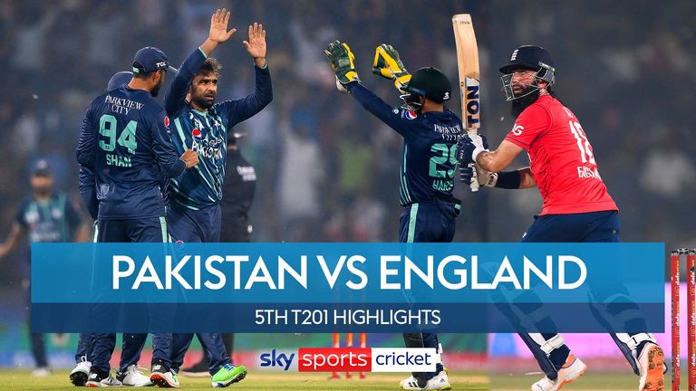 Faits saillants du cinquième international T20 entre le Pakistan et l'Angleterre alors que les hôtes ont remporté six courses
