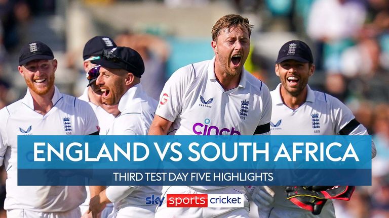 Highlights from day five of the Third Test between England and South Africa at The Oval