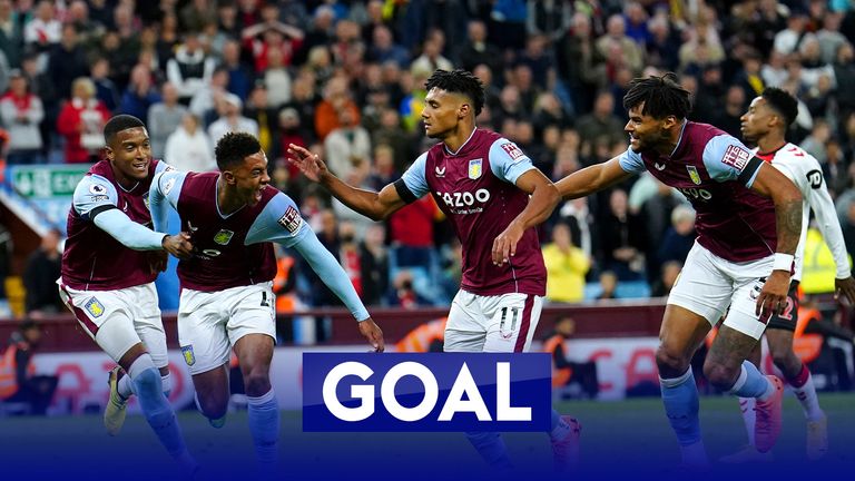 Jacob Ramsey puts Aston Villa 1-0 up against Southampton after pinball in the area.