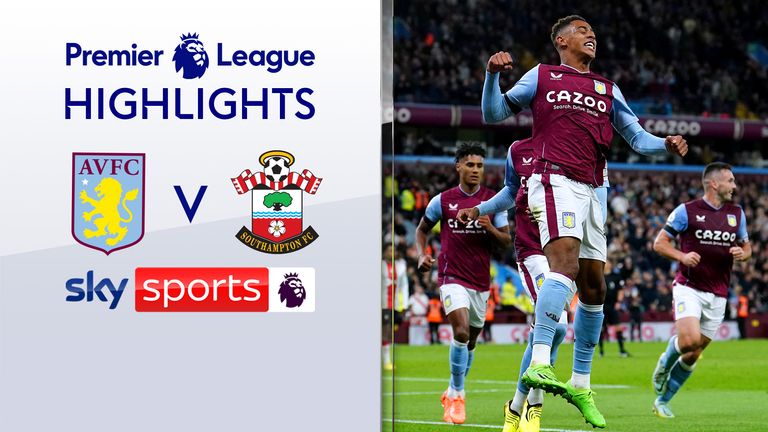 Highlights of the Aston Villa match against Southampton in the English Premier League.