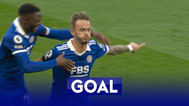 James Maddison produces an excellent finish to draw Leicester level against Tottenham.