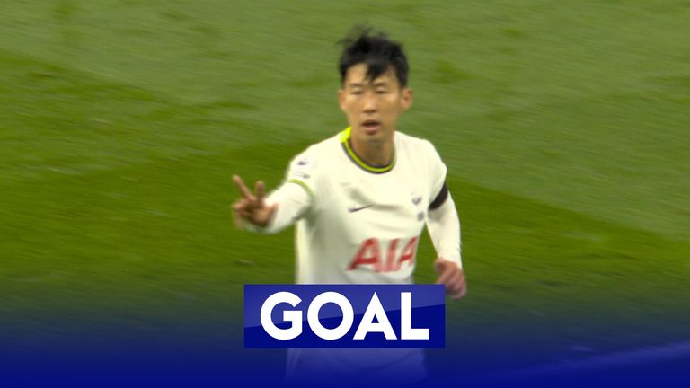 Heung-min Son&#39;s goal drought is ended in style after VAR confirms he was onside to complete a 14-minute hat-trick for Tottenham against Leicester.