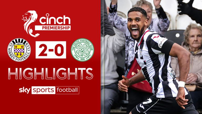 Highlights of St Mirren v Celtic in the Scottish Premiership.