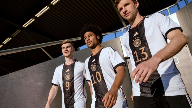 Germany&#39;s Adidas home kit for the 2022 World Cup