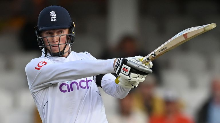 Zak Crawley made his first Test half-century of the summer to put England on the brink of victory