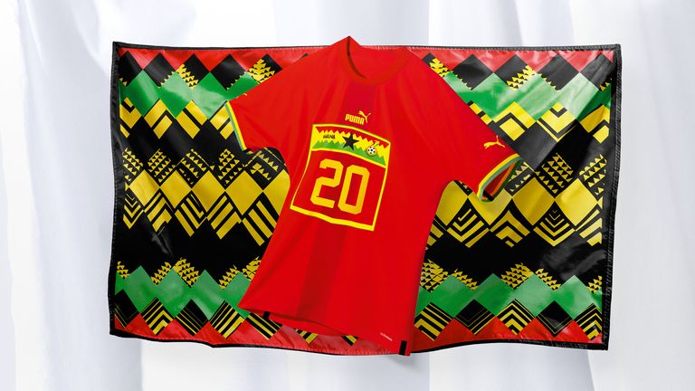 Ghana&#39;s Puma away kit for the 2022 World Cup