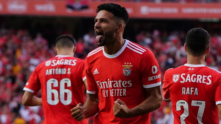 Gonçalo Ramos, delantero del Benfica