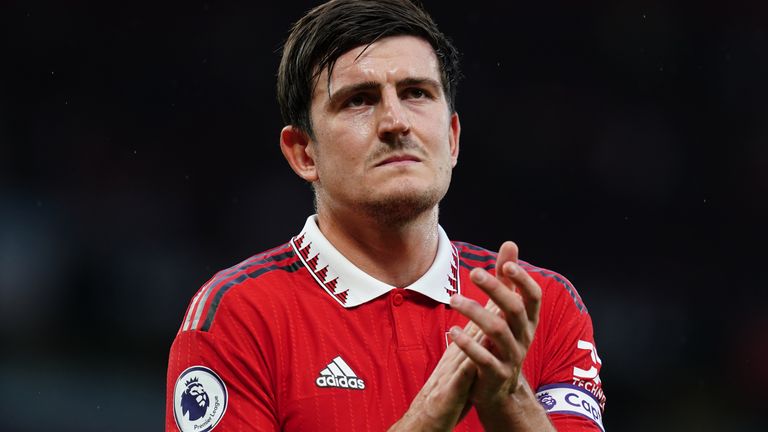 Harry Maguire tem o apoio de seu empresário Erik ten Hag