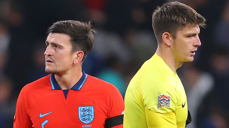 Harry Maguire and Nick Pope both made errors against Germany