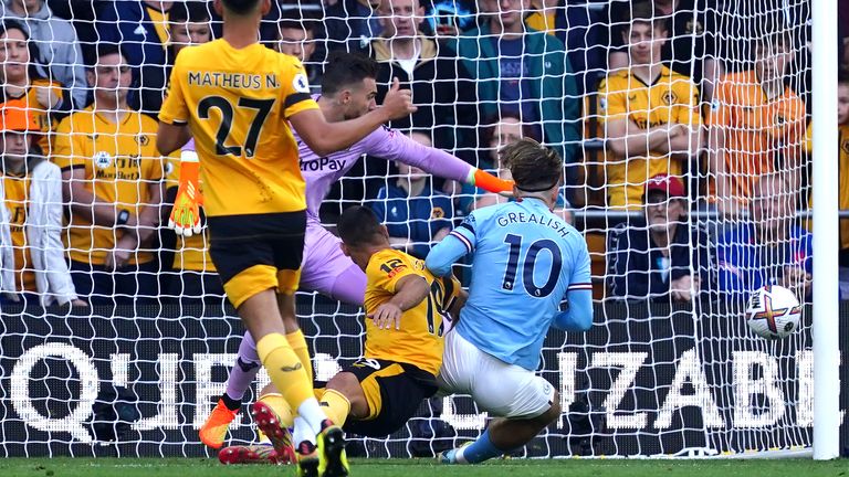 Jack Grealish opens the scoring at Molineux