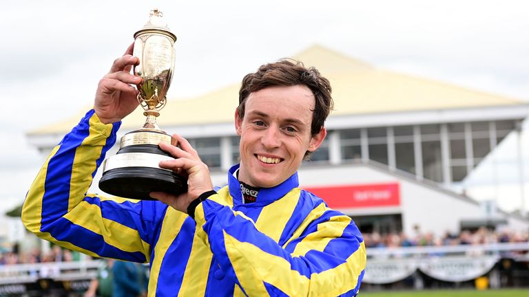 Slevin poses with the Kerry National trophy at Listowel