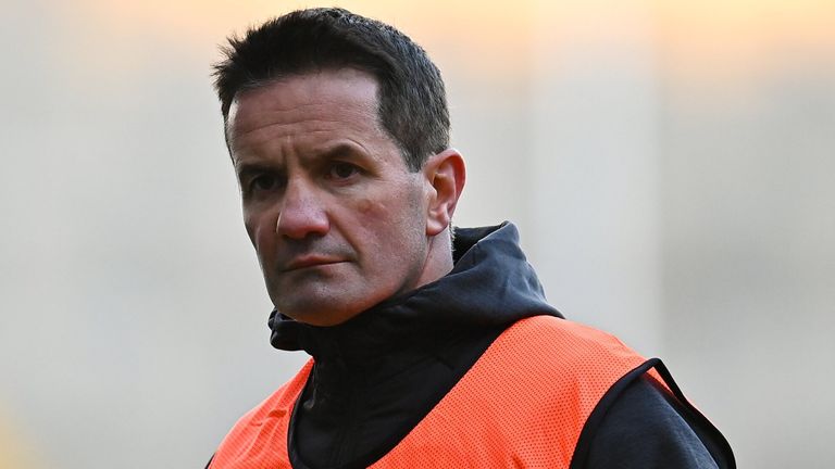 18 December 2021; Shelmaliers manager John Hegarty before the AIB Leinster GAA Football Senior Club Championship Semi-Final match between Shelmaliers and Naas at Croke Park in Dublin. Photo by Seb Daly/Sportsfile