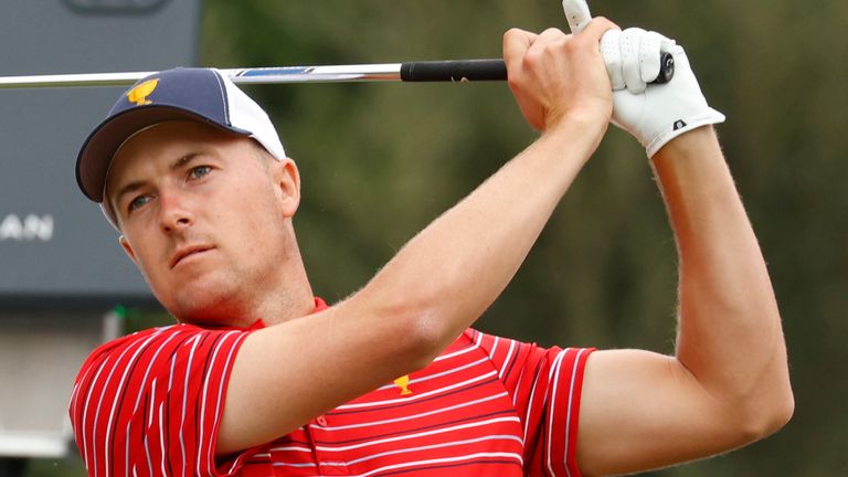 Spieth became the first player since Branden Grace in 2015 to win all five matches at the Presidents Cup.