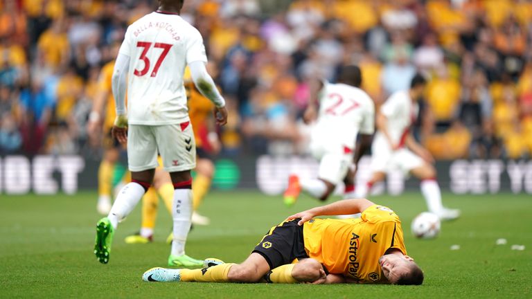 Wolves lost new £15.5m striker Sasa Kalajdzic to an ACL injury