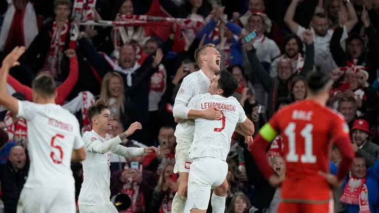 Karol Swiderski&#39;s winning goal was his eighth for his country, and his first since scoring the winner against Wales in the return fixture against Wales in Group A4