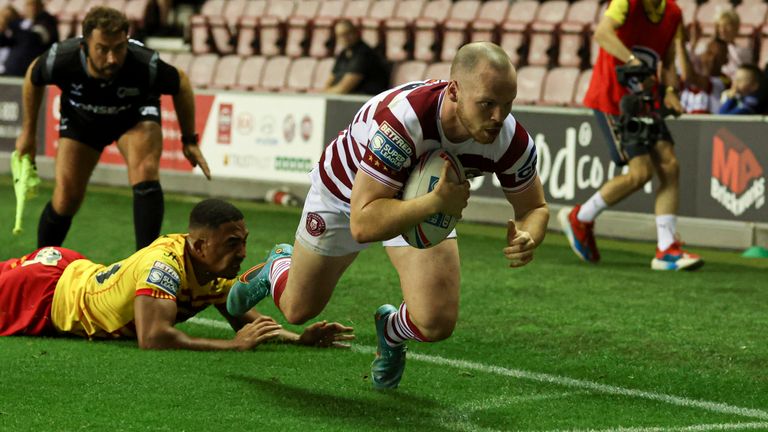 Liam Marshall scored two tries in Wigan's win over Catalans