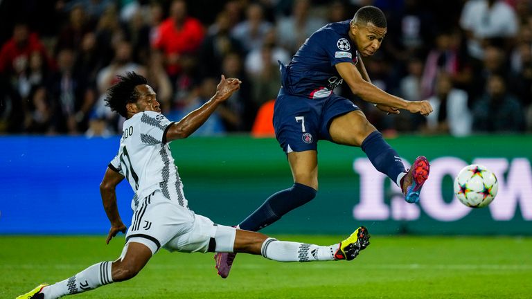 Mbappe scored twice as PSG overpowered Juventus